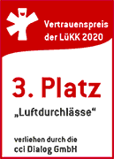 Vertrauenspreis der LueKK 2020 - Luftdurchlaesse - 3. Platz
